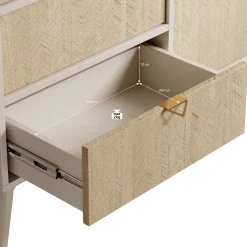Essence - Dressoir - Beige/licht eiken - 158x38x81 cm