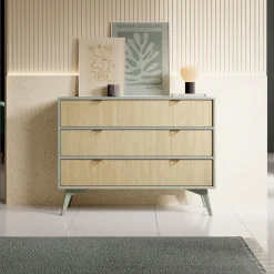 Essence - Ladekast - Groen - Licht eiken - 106x38x81 cm