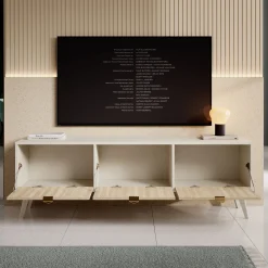 Essence - TV-Meubel - Beige/licht eiken - 158 cm