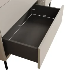 Estrella - Dressoir - Beige - 134x41x83 cm