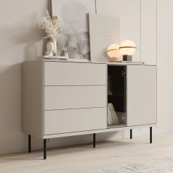 Estrella - Dressoir - Beige - 134x41x83 cm