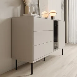 Estrella - Dressoir - Beige - 134x41x83 cm