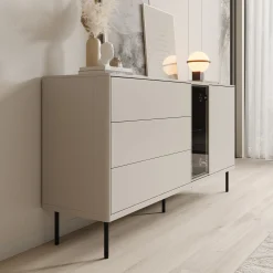 Estrella - Dressoir - Beige - 161x41x83 cm