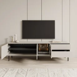 Estrella - TV-Meubel - Beige - 194x41x56 cm