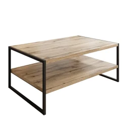 Etsu - Salontafel - Eikenpatroon - 100x65x43 cm