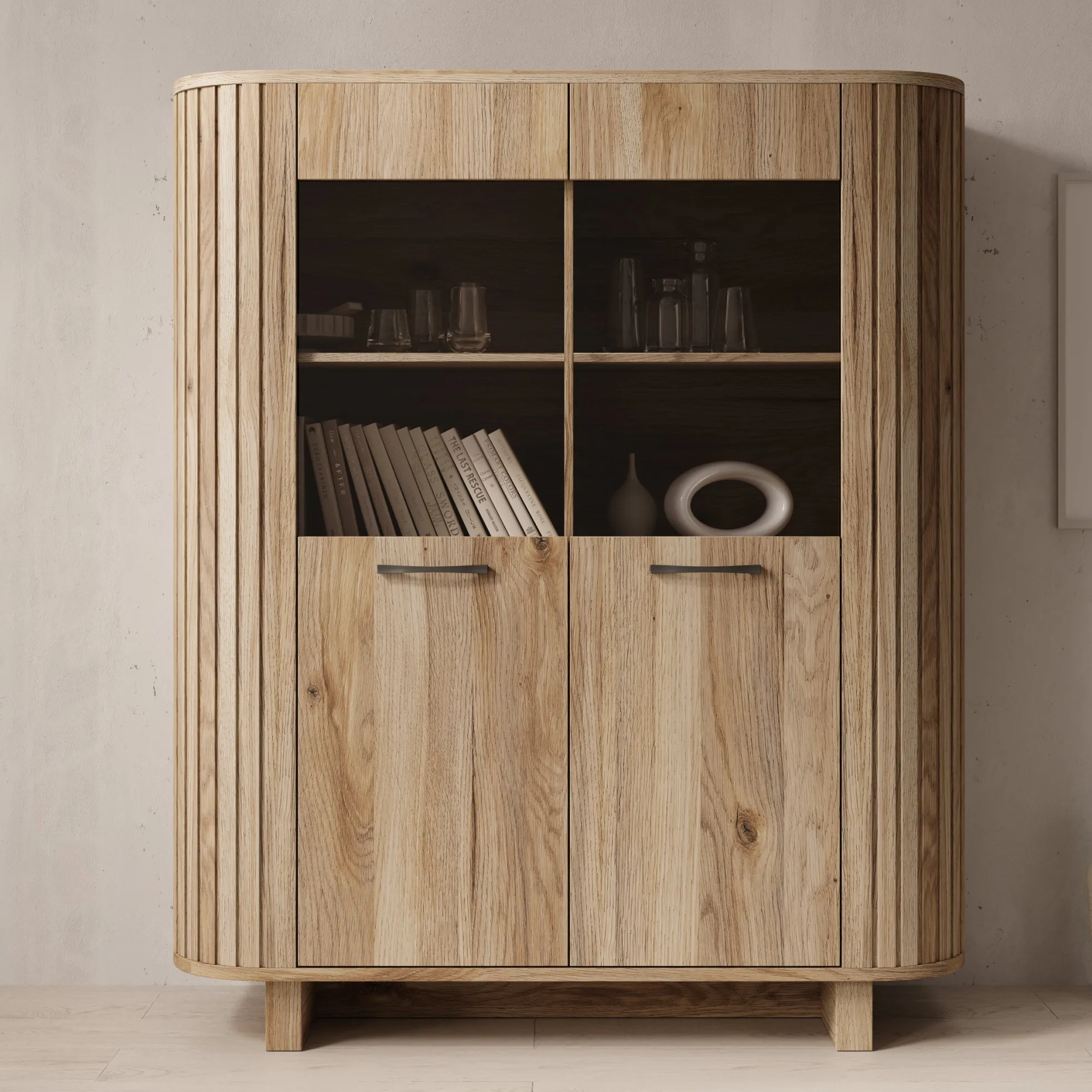 Falero - Buffetkast - Eiken - 135x50x162 cm