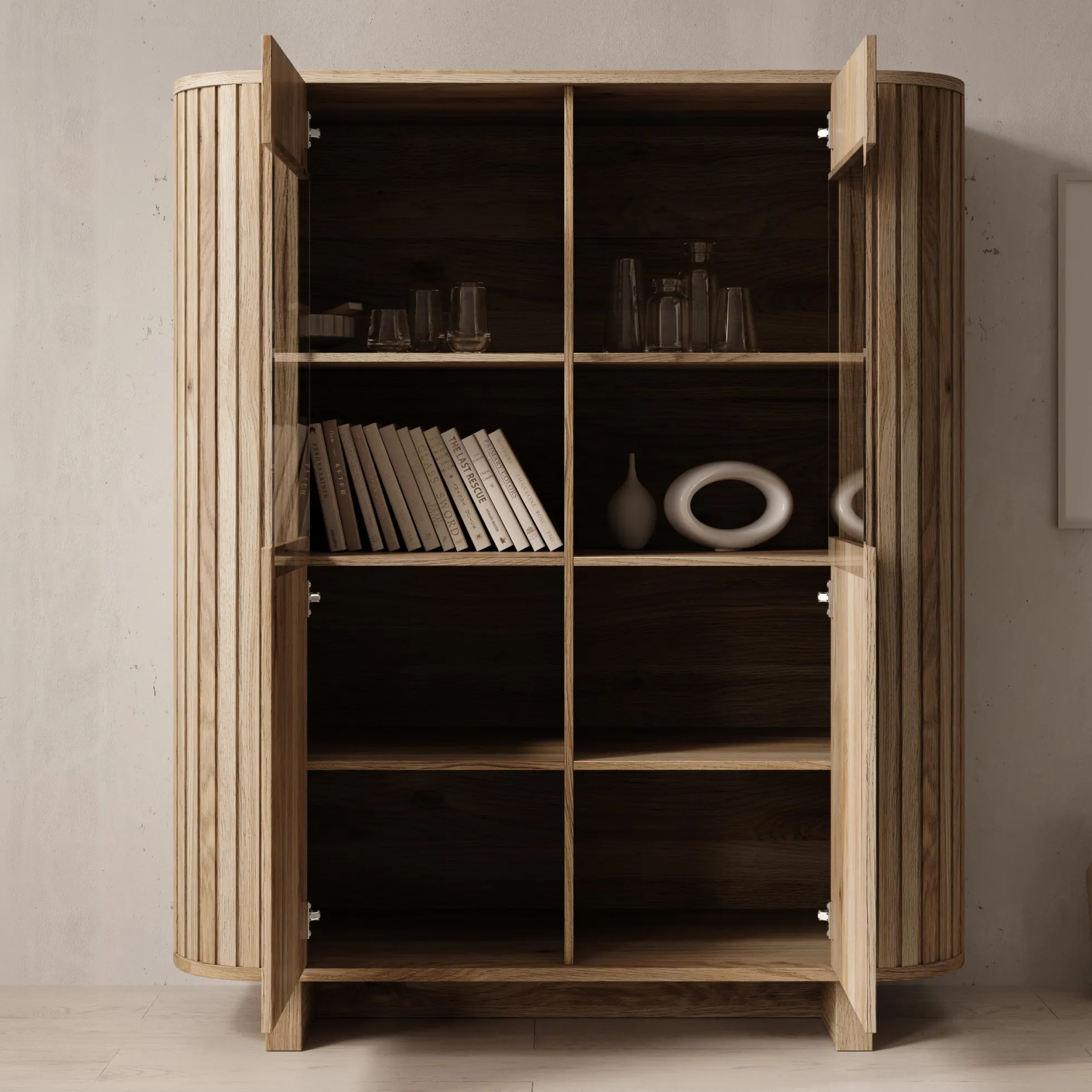 Falero - Buffetkast - Eiken - 135x50x162 cm