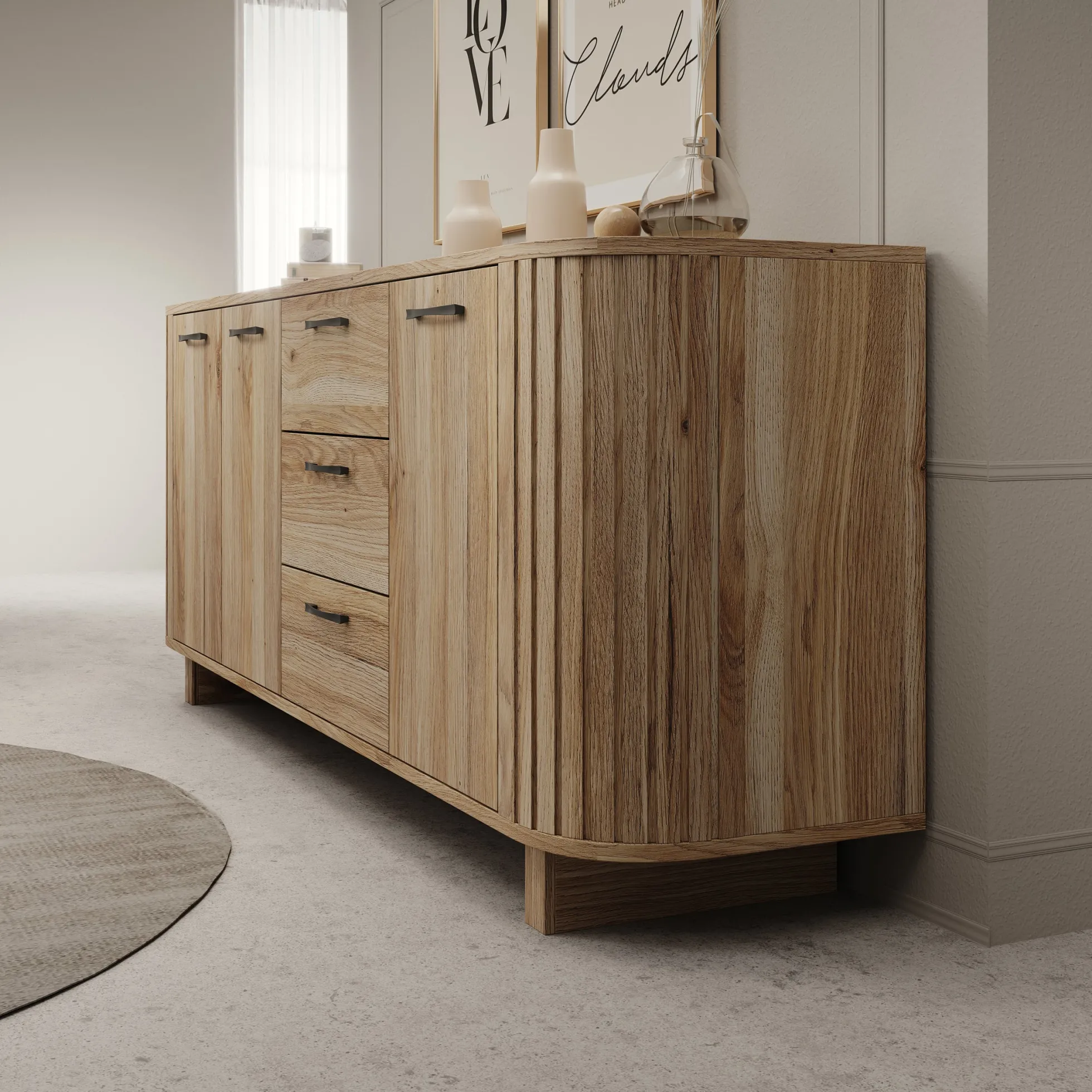 Falero - Dressoir - Eikenpatroon - 220x50x88 cm