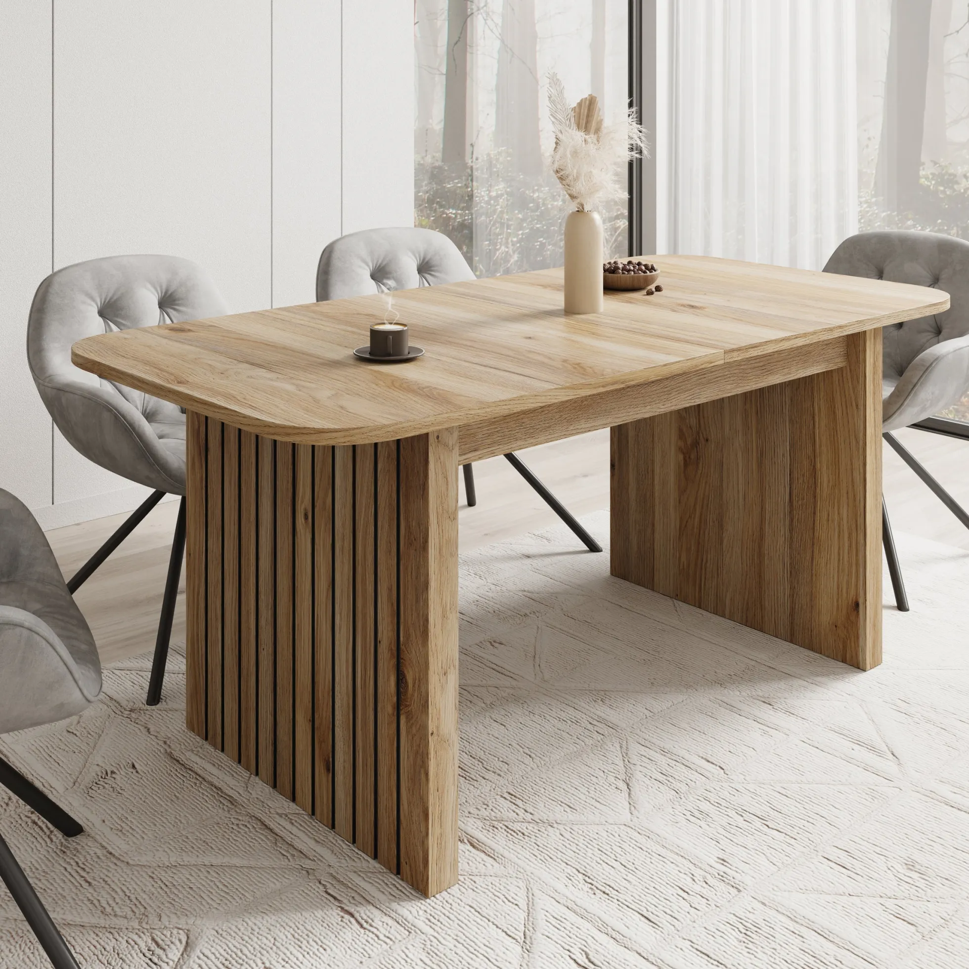 Falero - Eetkamertafel - Eiken - 180x90x77 cm