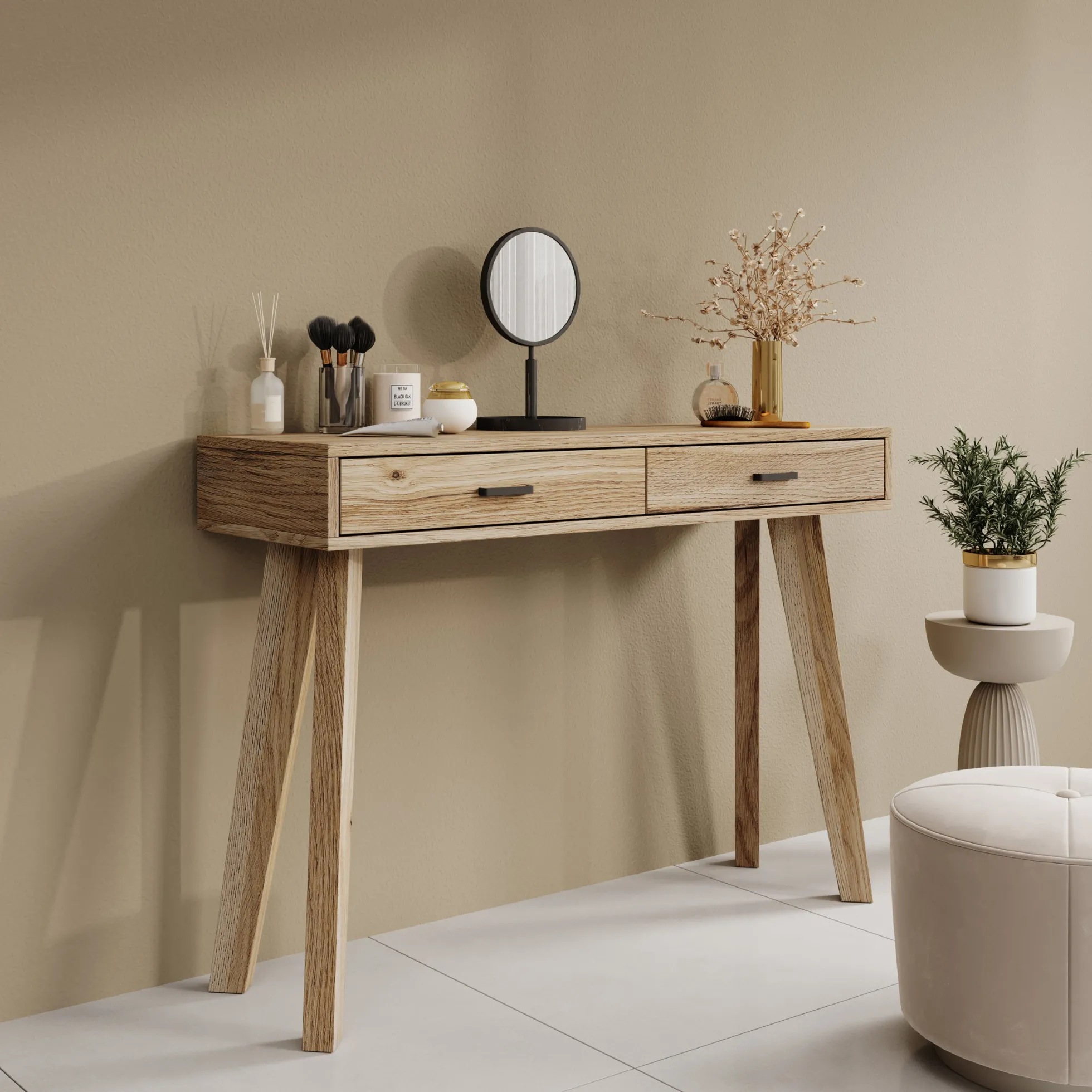 Falero - Kaptafel - Eikenpatroon - 103x35x75 cm