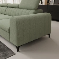 Fanoe - Hoekbank 3-zits met chaise longue - Stof groen - Links