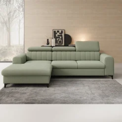 Fanoe - Hoekbank 3-zits met chaise longue - Stof groen - Links