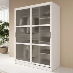 Fessaro - Kledingkast - Wit - 150x62x200 cm