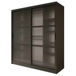 Fessaro- Kledingkast - Zwart - 180x62x200 cm
