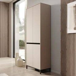 Finta - Schoenenkast - Beige - 80x40x206 cm