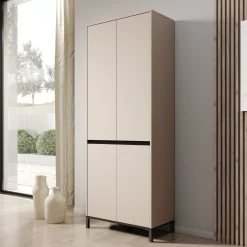 Finta - Schoenenkast - Beige - 80x40x206 cm