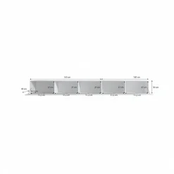 Flame - TV-Meubel - Mat zwart - 320 cm