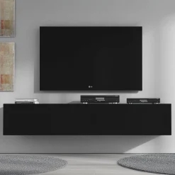 Flame - TV-Meubel - Mat zwart - 160 cm