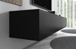 Flame - TV-Meubel - Mat zwart - 200 cm