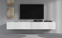 Flame - TV-Meubel - Wit - 200 cm
