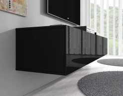 Flame XL - TV-Meubel - Zwart - 180 cm