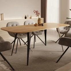 Flix - Eetkamertafel - Eiken - Uitschuifbaar - 160x90x76 cm