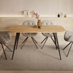 Flix - Eetkamertafel - Eiken - Uitschuifbaar - 160x90x76 cm