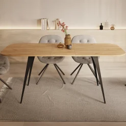 Flix - Eetkamertafel - Eiken - Uitschuifbaar - 160x90x76 cm