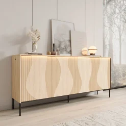 Fontello - Dressoir - Eikenpatroon - 193x40x85 cm