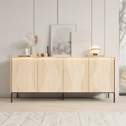 Fontello - Dressoir - Eikenpatroon - 193x40x85 cm