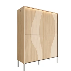 Fontello - Dressoir - Eikenpatroon - 112x40x148 cm