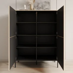 Fontello - Dressoir - Eikenpatroon - 112x40x148 cm