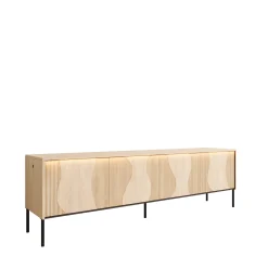 Fontello - TV-meubel met LED - Eikenpatroon - 193x40x57 cm