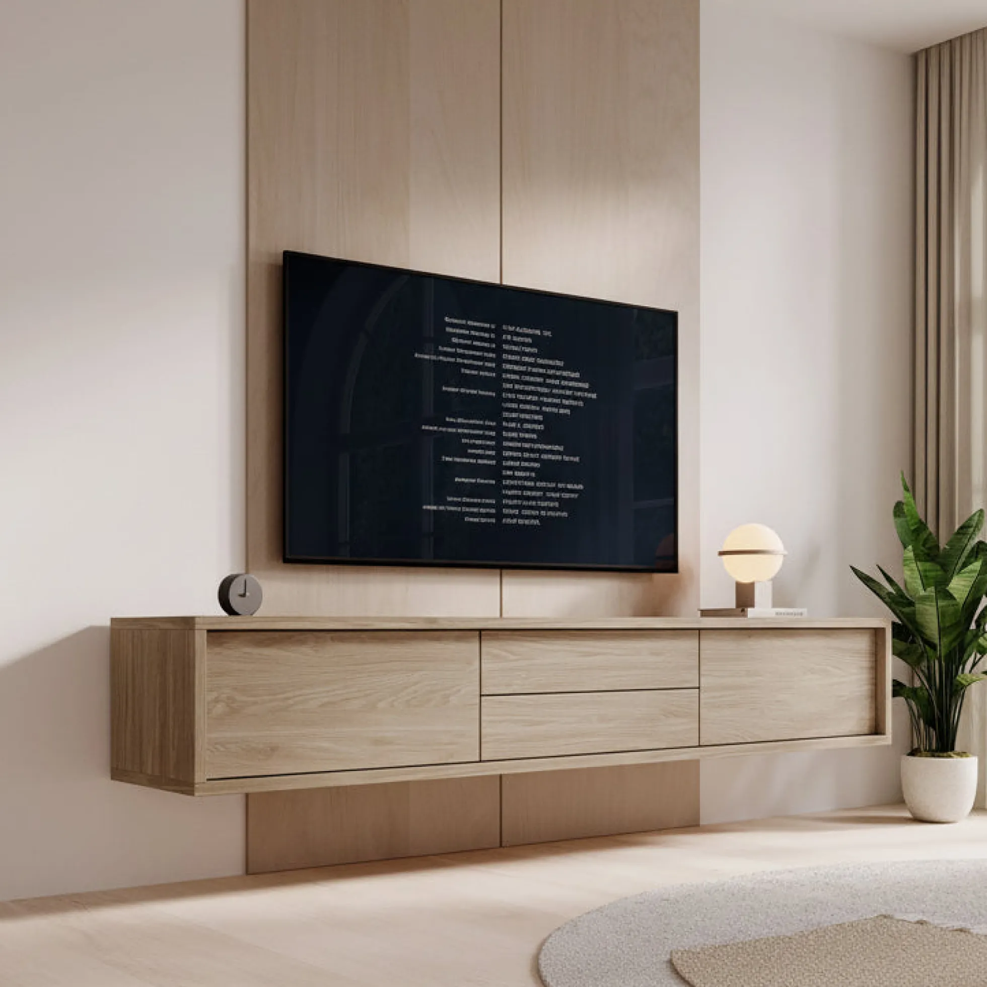 Fortunato - TV-Meubel - Eiken - 180 cm