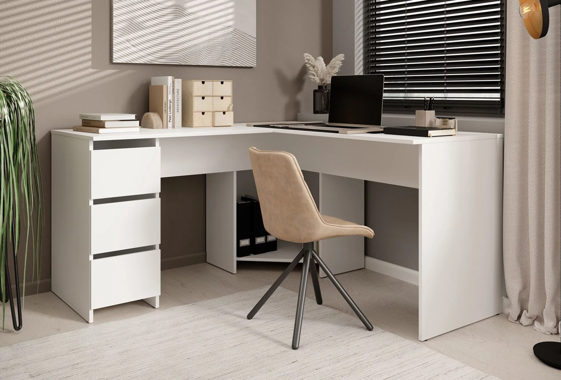 Fuenta - Bureau - Wit - 142x142 cm