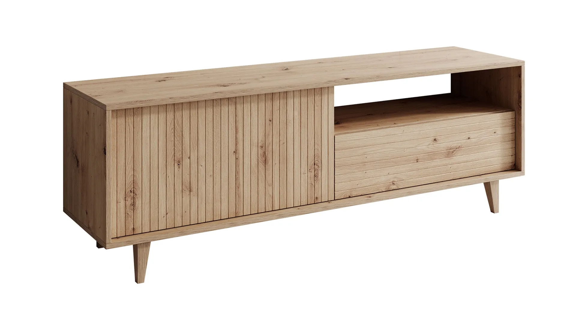 Fuzeta - TV-Meubel - Eiken - 152 cm