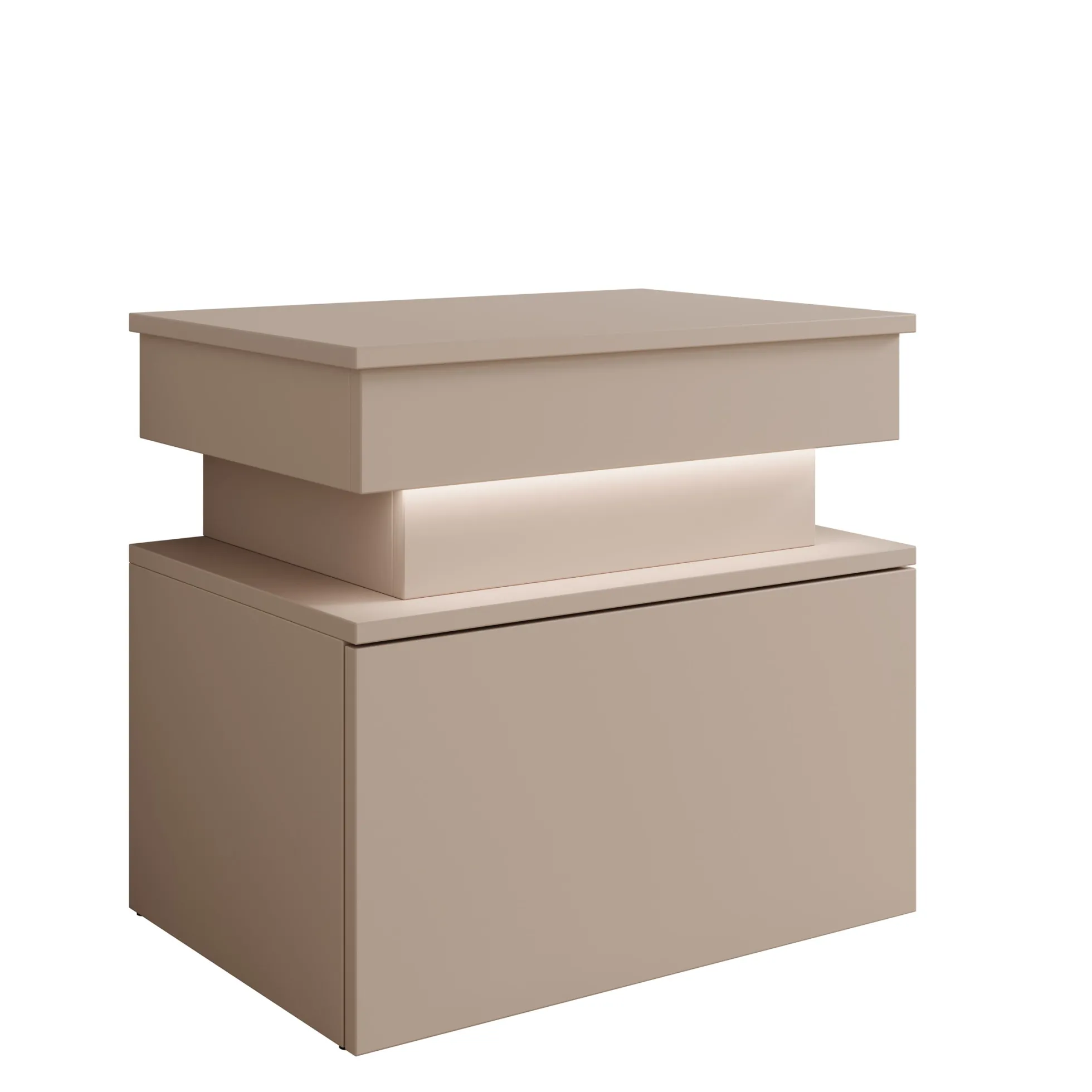 Galan - Nachtkastje - Beige - 55x39x51 cm