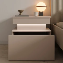 Galan - Nachtkastje - Beige - 55x39x51 cm