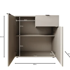 Galeno 2 - Dressoir - Groen - 80x34x82 cm