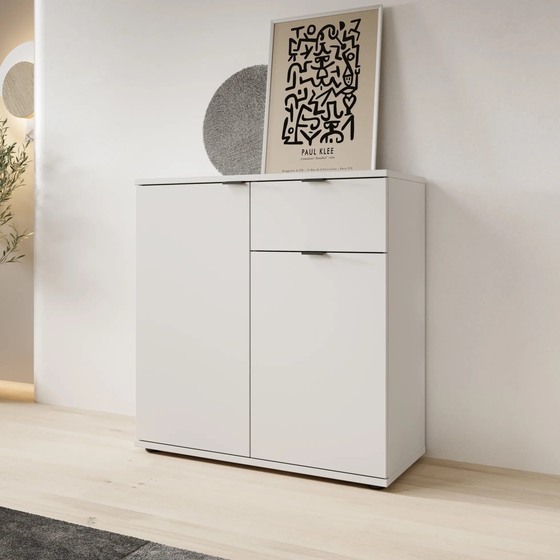Galeno 2 - Dressoir - Lichtgrijs - 80x34x82 cm