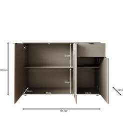 Galeno - Dressoir - Beige - 120x34x82 cm