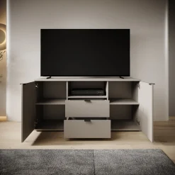 Galeno - TV-Meubel - Beige - 130x41x63 cm