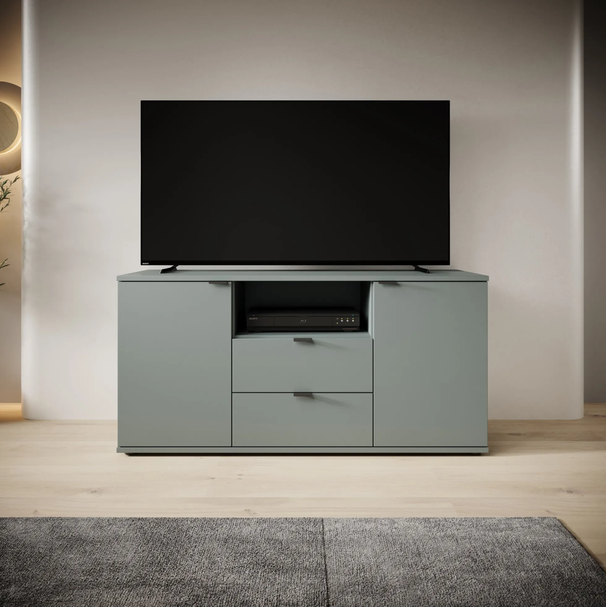 Galeno - TV-Meubel - Groen - 130x41x63 cm