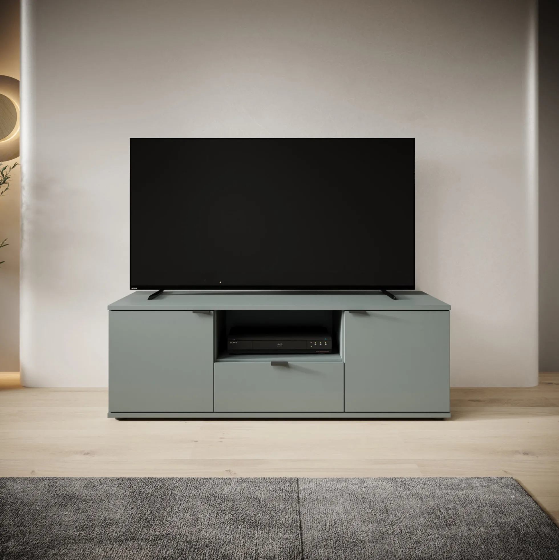 Galeno - TV-Meubel - Groen - 130x41x44 cm
