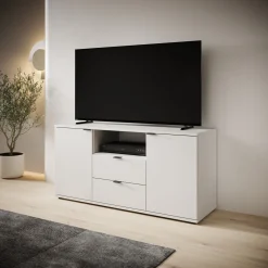 Galeno - TV-Meubel - Lichtgrijs - 130x41x63 cm
