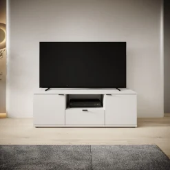 Galeno - TV-Meubel - Lichtgrijs - 130x41x44 cm