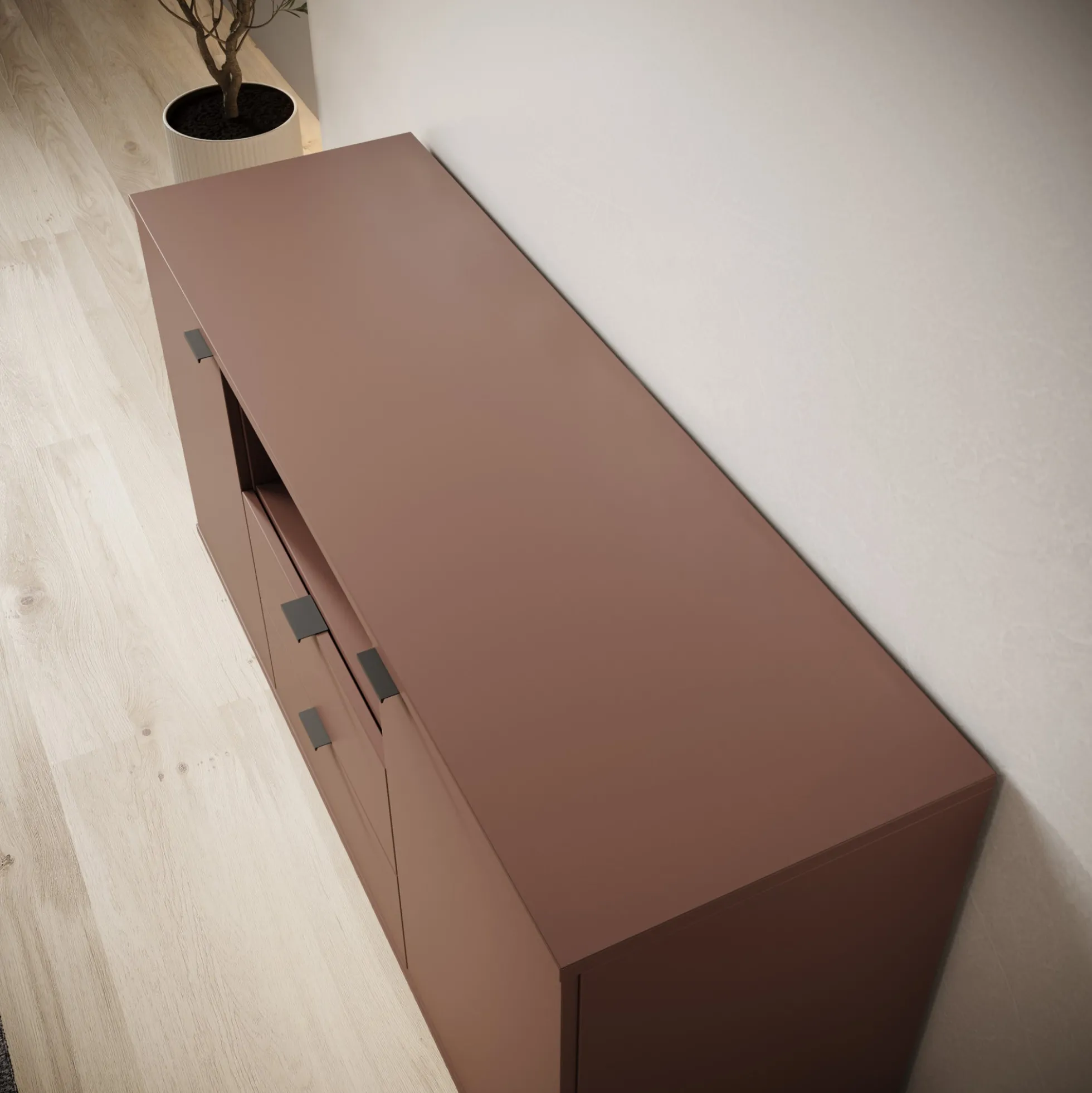 Galeno - TV-Meubel - Oudroze - 130x41x63 cm