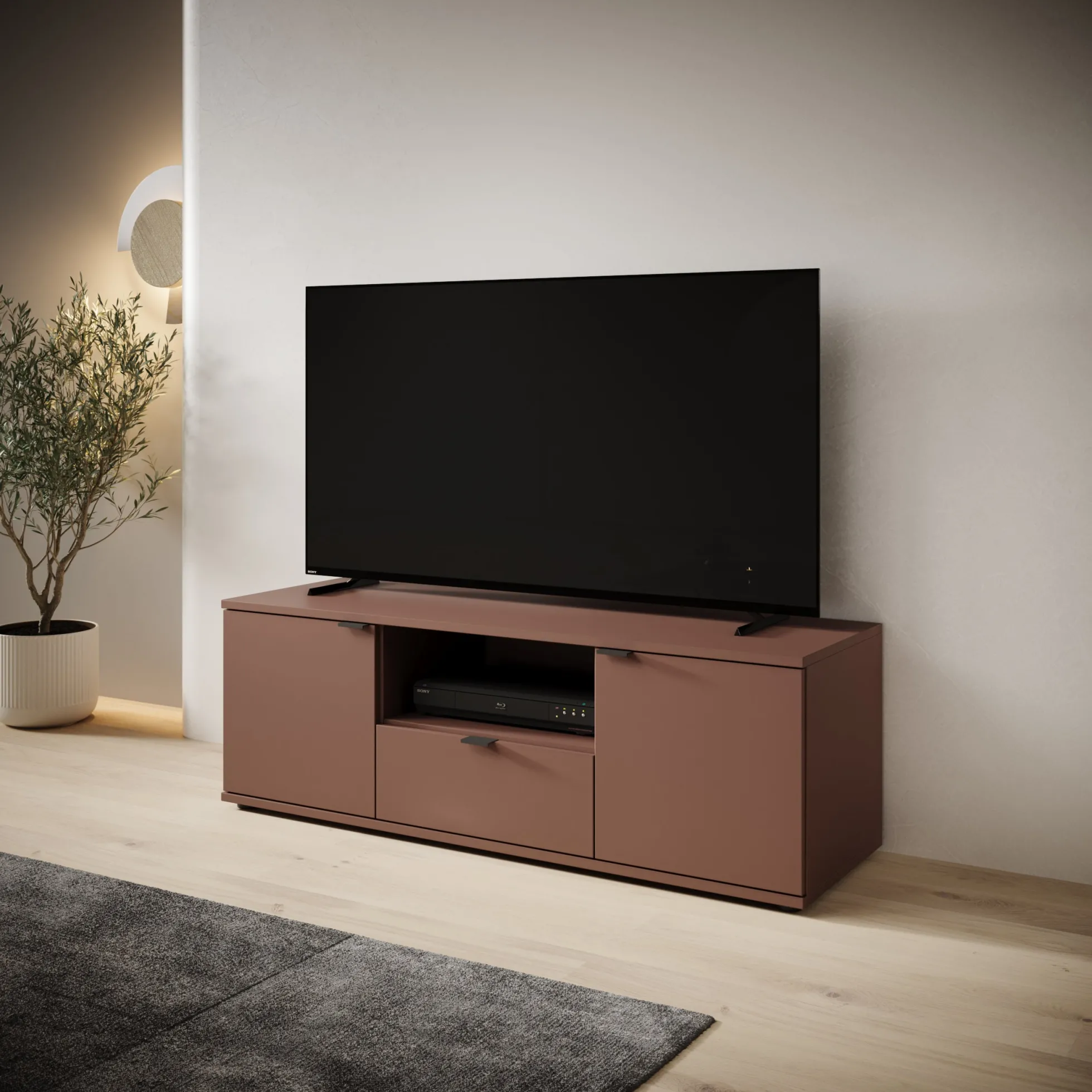 Galeno - TV-Meubel - Oudroze - 130x41x44 cm