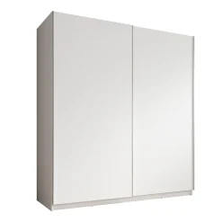 Ganaro - Kledingkast met schuifdeuren - Wit - 180x62x198 cm