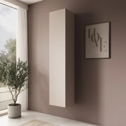 Gelvio - Vitrinekast - Beige - 35x32x168 cm